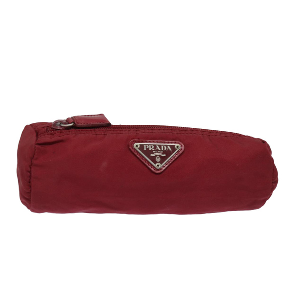 PRADA Handbags - PRADA Pouch Nylon Red Auth 79282